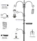ERYTLLY Bird Feeding Station Kit Bird Feeder Pole Wild Bird Feeder Hanging Kit Planter Hanger Multi Feeder Hanging with Metal Suet Feeder Bird Bath for Attracting Wild Birds by GreenHaven Gardens