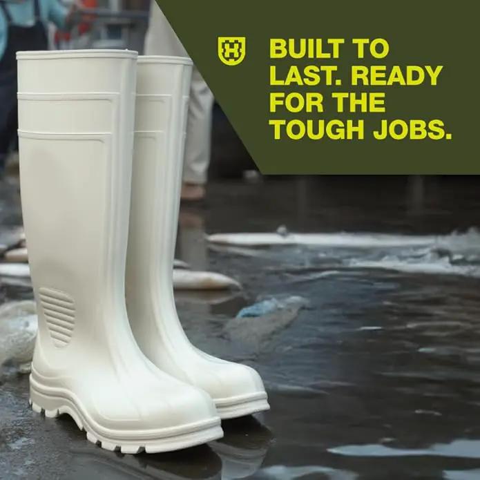 Heartland Dockside Waterproof Work Boots for Men and Women - Durable, Flexible PVC Boots for Marine Work with Easy On/Off, Slip-Resistant Outsoles, photo 4 of 7
