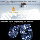 SunKite Solar Mason Jar Lights [Updated], 8 Pack 20 LED Waterproof Fairy Firefly Jar Lids String Lights with Hangers(NO Jars), Patio Yard Garden Wedding Decoration - Cool White by GreenHaven Gardens