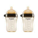 PPSU Natural Breast-Like Bottle with Nipple(0-3 Months),10oz，2pack by TinyTreasures Baby Boutique