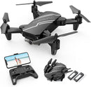 DEERC D20 Mini Drone for Kids with 720P HD FPV Camera Remote Control Toys Gifts for Boys Girls with Altitude Hold, Headless Mode, One Key Start Speed Adjustment, 3D Flips 2 Batteries, Black by TinyTreasures Baby Boutique