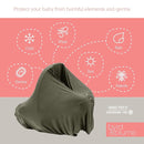 Byrd & Blume Maternity Nursing Cover Breathable Lightweight Breastfeeding Cover Wrap Shawl Scarf Poncho Full 360 (Olive, One size) by TinyTreasures Baby Boutique