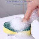 The Pot Brush with Green and Yellow Washing Pads Does not Damage The Pot Handle and can be Used to add Liquid, Brush The Bowl, and Brush The Stove by TinyTreasures Baby Boutique
