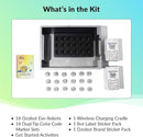 Evo Classroom Kit (18 Bots): Interactive Coding Robot, Kids Ages 5+, Includes 18 Evo Robots, Color Code Markers, Charging Cradle, Bot Stickers, Access to 700+ STEAM Lessons, Educators & Parents by TinyTreasures Baby Boutique