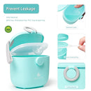 Termichy Baby Formula Dispenser, Portable Milk Powder Dispenser Container with Carry Handle and Scoop for Travel Outdoor Activities with Baby Infant, 8.8OZ, 0.55LB, 250g (Blue) by TinyTreasures Baby Boutique