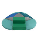 FDP SoftScape Toddler Playtime Junction 360 Climber Plus Side Pads, Indoor Active Play Structure for Toddlers and Kids; Safe Soft Foam for Crawling, Climbing, Sliding (7-Pc) - Contemporary, 13800-CT by TinyTreasures Baby Boutique