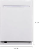 Kenmore 24" Built-in Stainless Steel Tub Dishwasher EasyFlex 3rd, SmartWash, UltraWash, TurboDry, MoreSpace Plus Adjustable Rack, Energy Star Certified, White by TinyTreasures Baby Boutique