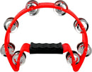 EastRock Tambourine Metal Jingles Hand Held Percussion Half Moon Tambourine for Kids, Adults, KTV, Party Red by TinyTreasures Baby Boutique