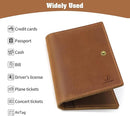 Jack&Chris Genuine Leather Passport Holder For Travel, RFID Blocking Handmade Passport Holder with Card Case Organized & Safe, Quality Travel Essentials for Women and Men for Gifting, Light Brown by TinyTreasures Baby Boutique