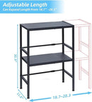 2-Tier Expandable Metal Storage Shelves, 150LBS Heavy Duty Shelving Units and Storage,Adjustable Utility Organization and Storage Shelf Rack For Kitchen Garage Laundry Bathroom Pantry Warehouse by CozyNest Decor