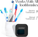 Mondano UV-C Toothbrush Sanitizer and Holder, Toothbrush Case - Manual/Electric Toothbrush Cover for Any Toothbrush Head - Rechargeable Toothbrush Travel Case, Tooth Brush Cover Cap for Home by CozyNest Decor