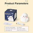 Ghost Night Light for Kids, Silicone Nursery Nightlight with 13 Interactive Sound Effects ,Halloween Decor Lamp Adjustable Dimmable Lamp with Touch Sensor Children's Christmas Gifts (white ghost) by TinyTreasures Baby Boutique