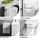 Kitchen Compost Bin Indoor for Counter Top,Hanging Small Trash Can with Lid,Food Waste Bin,Mountable Compost Busket 1.3 Gal/5 L Series,White by GreenHaven Gardens