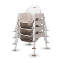 Foundations Secure Sitter Feeding Chairs Multipack, No-Tip Feet, 3-Point Adjustable Harness, Removable Tray, Easy to Clean, Stackable Feeding Chairs, 3 Pack (7 inch) by TinyTreasures Baby Boutique