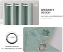 MIULEE Linen Texture Curtains for Bedroom Solid 100% Blackout Thermal Insulated Seafoam Green Curtains Grommet Room Darkening Curtains/Draperies for Living Room Nursery 52x54 Inch (2 Panels) by TinyTreasures Baby Boutique