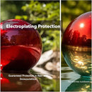 10 Inch Stainless Steel Gazing Globe,v2croft Hollow Ball Mirrored Surface Polished Shiny Sphere,Garden Stainless Steel Gazing Ball for Outdoor Lawn Pond Yard Ornament(red) by GreenHaven Gardens