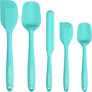 Barsone 5-Piece Silicone Spatula Set（ Heat Resistant 446°F Food Grade BPA Free, Nonstick Cookware Safe Dishwasher Safe Kitchen Tools for Baking, Cooking, Stirring, Blue） by CozyNest Decor