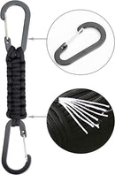 BRAVESHINE Paracord Keychain Carabiner Clip, D Ring Lanyard Hanger Stroller Hook for Water Bottle, Key, Backpacks, Men, Women by TinyTreasures Baby Boutique