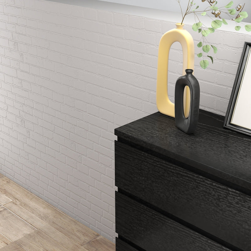 4 Drawer Dresser,Modern Storage Chest of Drawers,31.5In Black Dresser for Closet with Handle-Free Design, Closet Chests Organizer for Bedroom, Living Room,Black