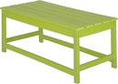 WO Home Furniture Adirondack Chairs Table Set of 3 PCS Outdoor Folding Chairs Coffee Table Weather/UV Resistant for Lawn, Garden, Bon Fire, Balcony (Lime) by GreenHaven Gardens