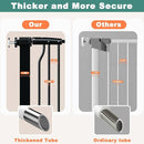 40.5" Extra Tall Baby Gate, 65.8"-68.5" Extra Wide Long Pet Gate, No Drill Large Dog Gates Indoor, Adjustable Tension Safety Child Gate Auto Close for Stairs Walk Thru Kid or Pet Black by TinyTreasures Baby Boutique