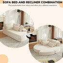Semi Circular 2 In 1 Sofa Bed With Neck Pillow by HouseOfZazla