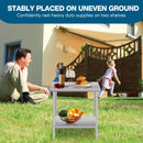 24''*18'' Commercial Work Table for Restaurant and Home Stainless Steel Kitchen Prep Table with Under Shelf