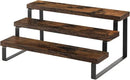 YINMIT Wooden Display Riser Stand, Tiered Perfume and Cologne Organizer Stand, 3 Tier Spice Rack Organizer, Rustic Display Shelf for Candles (3 Tier) by CozyNest Decor