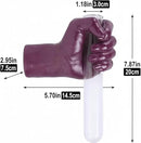 Creative Wall Hanging Sculpture, Artistic Wall Hanging Hand Sculpture with Test Tube vases, Home Decoration Hand Against Wall (Purple) by CozyNest Decor