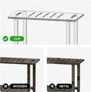 Sumerflos Acrylic Shower Bench for Inside Shower - 24.02" L x 12.99" W x 18.31" H Bathroom Shower Stool with Storage Shelf Heavy Duty (Hold Up to 400lbs) for Shaving Legs Waterproof Non-Slip by TinyTreasures Baby Boutique