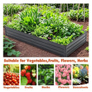 Galvanized Raised Garden Beds Outdoor 8×4×1 ft Planter by HouseOfZazla
