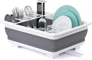 THANSTAR Collapsible Dish Drying Rack Portable Dinnerware Drainer Organizer for Kitchen RV Campers Travel Trailer Space Saving Kitchen Storage Tray by CozyNest Decor