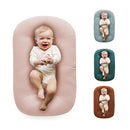 Baby Lounger Play Mat,Baby Lounger for Newborn Tummy Time for Baby in Bed,0° Angle Newborn Lounger Baby Nest for Boys & Girls 0-12 Months(Pink) by TinyTreasures Baby Boutique