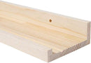AZSKY 36 Inch Picture Ledge Shelf Solid Wood Large Floating Shelves Wall Mounted Rustic Natural Shelves for Home, Living Room, Bedroom, Bathroom, Office 3 Same Sizes by CozyNest Decor