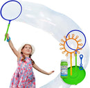 Giant Bubble Wand Set for Kids and Adults with Concentrated Refill, Fun Outdoor and Indoor Activity for Girls, Boys, Toddlers and Children to Enjoy by TinyTreasures Baby Boutique