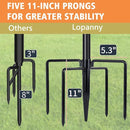 LOPANNY String Light Poles - 2 Pack 9.8FT Ft Light Poles for Outside String Lights,Outdoor Light Poles with Fork,Metal Poles Stand for Patio Deck Backyard by GreenHaven Gardens