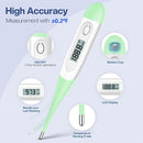 Boncare 10 Seconds Digital Thermometer for Adults and Kids - Accurate & Safe Rectal Thermometer for Baby with Fever Alarm, Oral Thermometer (Light Green) by TinyTreasures Baby Boutique