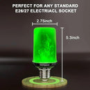 Hompavo 【Upgraded】 LED Flame Light Bulbs, Green Flickering Light Bulbs with Upside Down Effect, E26 Flame Bulb for Home Halloween St. Patrick's Day Christmas Decorations Indoor & Outdoor, 2 Pack by GreenHaven Gardens