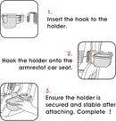 SnackPod Child Cup & Snack Holder for Convertible Car Seats & Strollers - BPA Free - Grey by TinyTreasures Baby Boutique