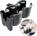 Baby Stroller Cup Holder with Phone Holder, 3-in-1 Bottle Holder, 360 Removable Degrees Rotation Drink Holder for Wheelchair, Stroller, Bike, Walker, Scooter, Bicycle, Uppababy, Nuna, Bugaboo, Doona. by TinyTreasures Baby Boutique