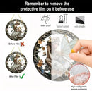 Flower Fairy Garden Decorations Angel Wing Christmas Halloween Deco Statue Art Elf Sculpture Hanging Craft for Outdoor Yard Courtyard Lawn Patio Window Acrylic Ornament Home Gift (B,S: 6*6 IN) by CozyNest Decor