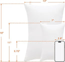 NTBAY Tiny Pillows, Down Alternative 7"x11" Microfiber Mini Pillow for Travel, Pets, Soft Machine Washable Small Pillows for Neck, Wrist, Lumbar and Knee, White by TinyTreasures Baby Boutique