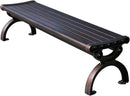 Outdoor Bench Chair Cast Aluminum Garden Bench Patio Bench All-Weather Park Bench for Backyard Porch Lawn (150cm Armless Park Bench) by GreenHaven Gardens