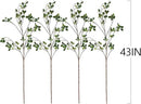 ucky Artificial Realistic Eucalyptus Stems，Decoration Greenery Stems ，43 Inch 4 Pcs, Realistic Touch Flexible Branches, Green Fake Plant, for Home Decor Tables Vases Garden Decoration by CozyNest Decor