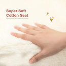 ALIMORDEN Kids Ultra-Soft Snuggle Foam Filled Chair, Toddler Cuddly Sherpa Reading Couch for Boys and Girls, Cream by CozyNest Decor