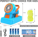 Automatic Bubble Machine 10 Holes Bubble Blower 20000+ Big Bubbles Per Minute Bubbles for Kids Portable Bubble Maker Operated by USB or Batteries for Outdoor Birthday Gifts Wedding Easter Party Favor by TinyTreasures Baby Boutique