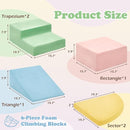 6 Pieces Climbing Toys for Toddlers, Climb & Crawl Soft Foam Block Activity Play Set, Foam Play Gym Climbing Blocks, Toddler Climbing Toys Indoor, Soft Foam Blocks for Kids Crawling and Sliding by TinyTreasures Baby Boutique