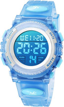 Kids Watch,Boys Watch for 3-15 Year Old Boys,Digital Sport Outdoor Multifunctional Chronograph LED 50 M Waterproof Alarm Calendar Analog Watch for Children with Silicone Band,Kids Gift by TinyTreasures Baby Boutique