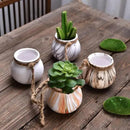 SOUJOY 6 Pack Hanging Succulent Planters, 4'' Mini Ceramic Wall or Ceiling Mount Dangling Plant Pot, Hanging Flower Pot with Jute Rope for Indoor Outdoor Decor, Light Beige by GreenHaven Gardens
