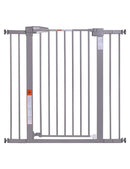 BABELIO 36-Inch Tall Baby Gate, 26-40" Wide Auto-Close Pet Gate, Easy Install and No-Drilling, Pressure Mounted with Wall Protectors and Extension Kits, Gray by TinyTreasures Baby Boutique